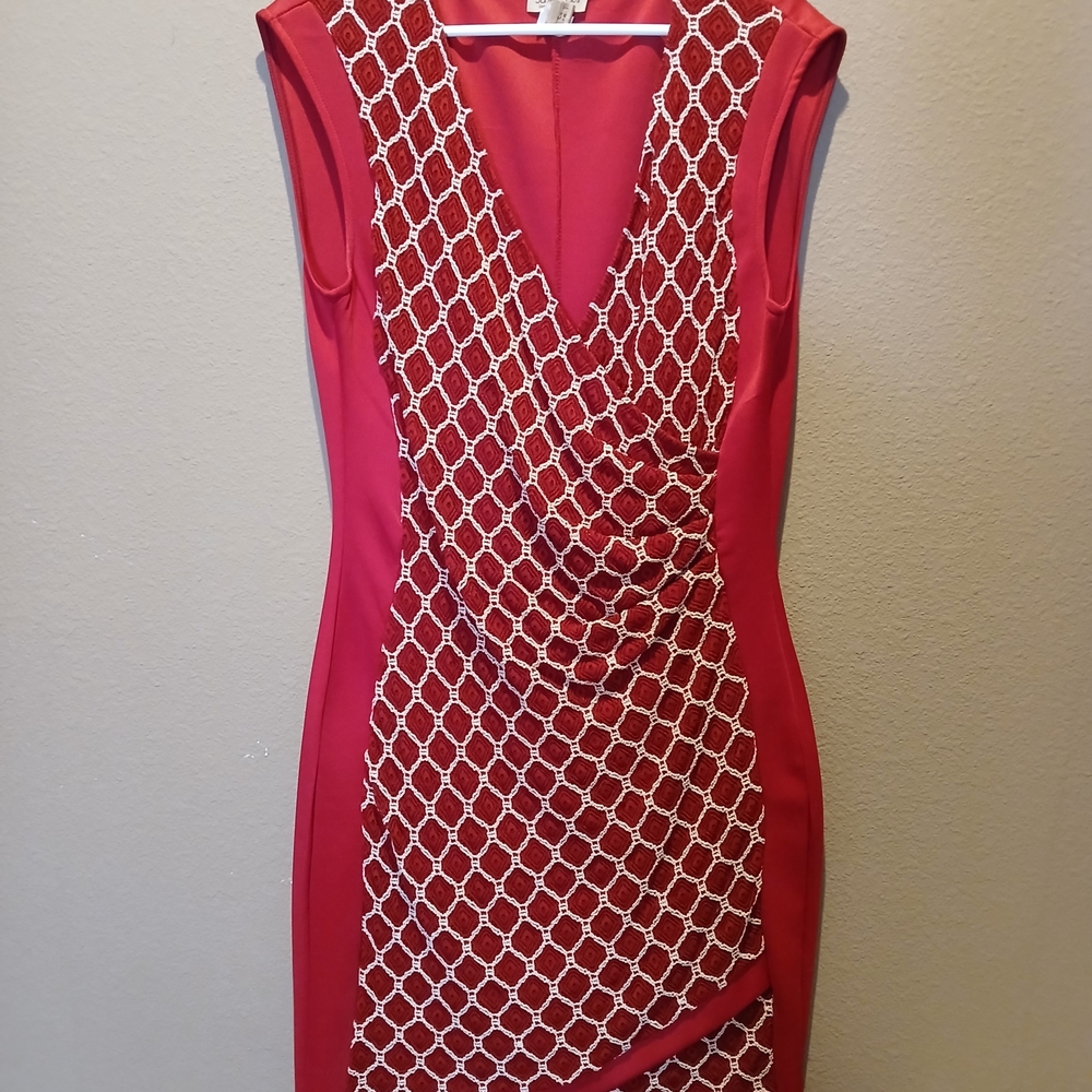 Elegant Red Sleeveless Dress